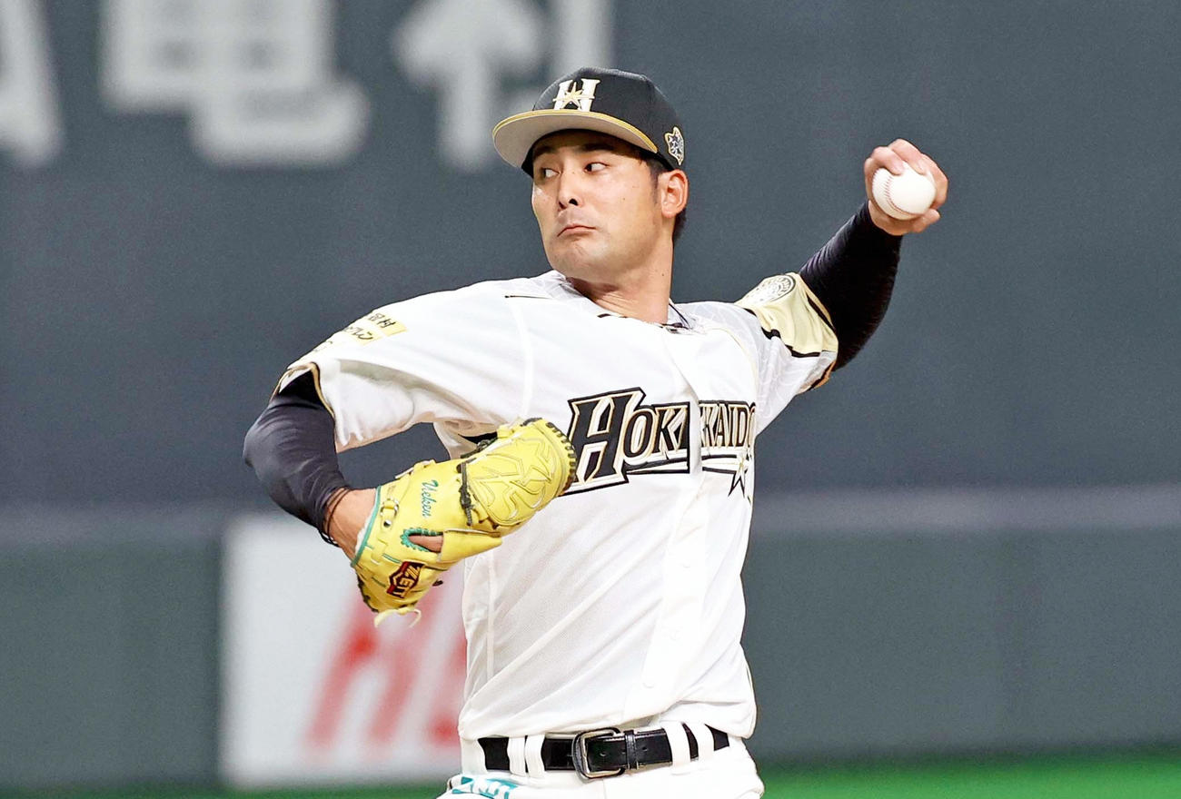 日本ハム上原健太（2020年9月17日撮影）