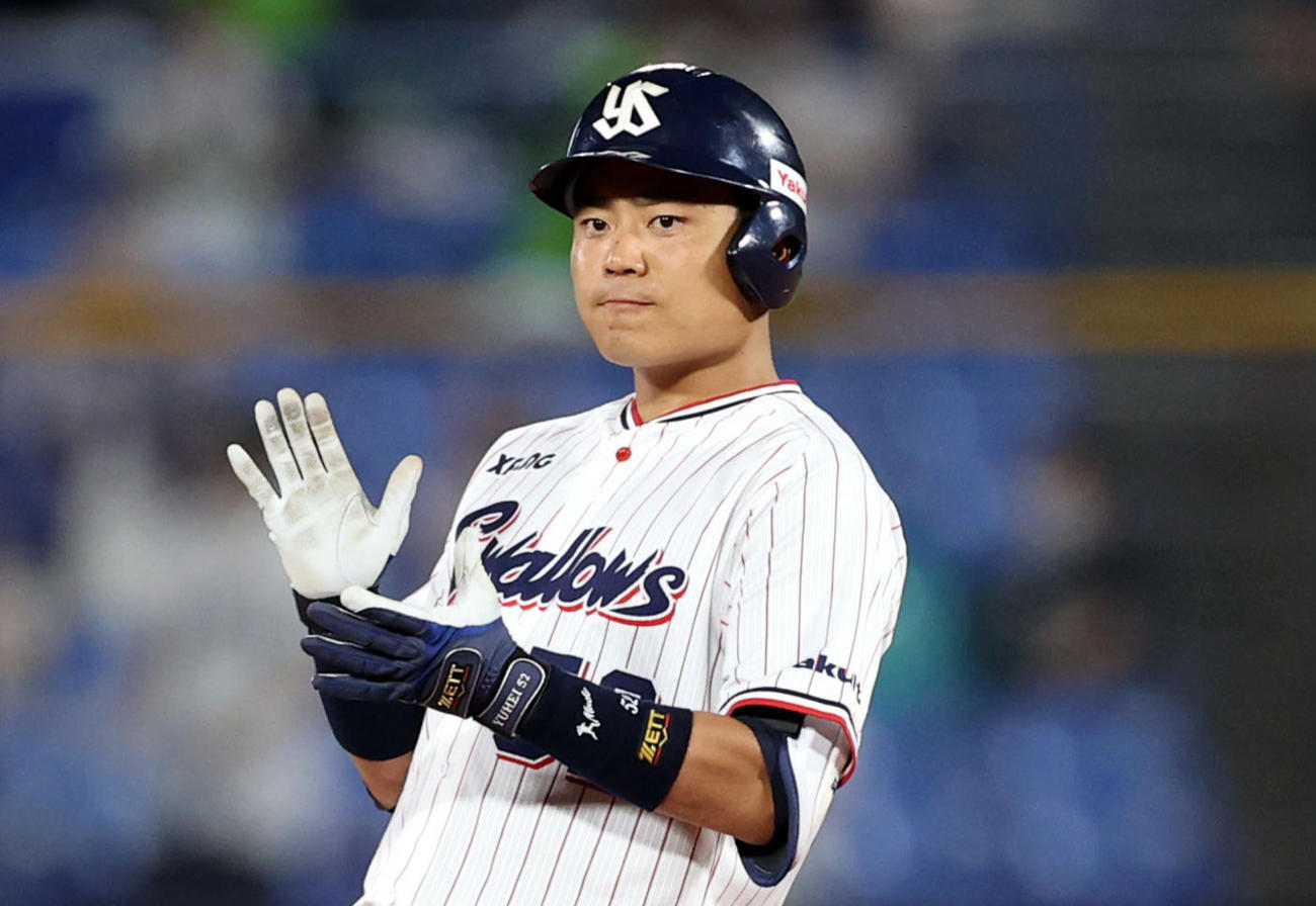 ヤクルト中村悠平（2020年8月20日撮影）