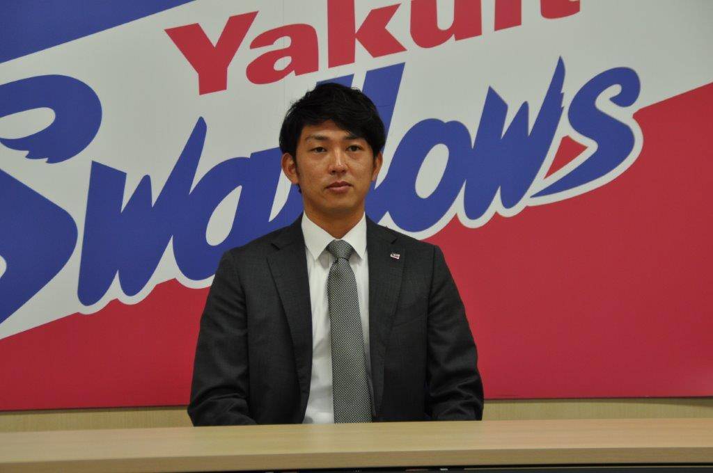 契約更改に臨んだヤクルト原（代表撮影）