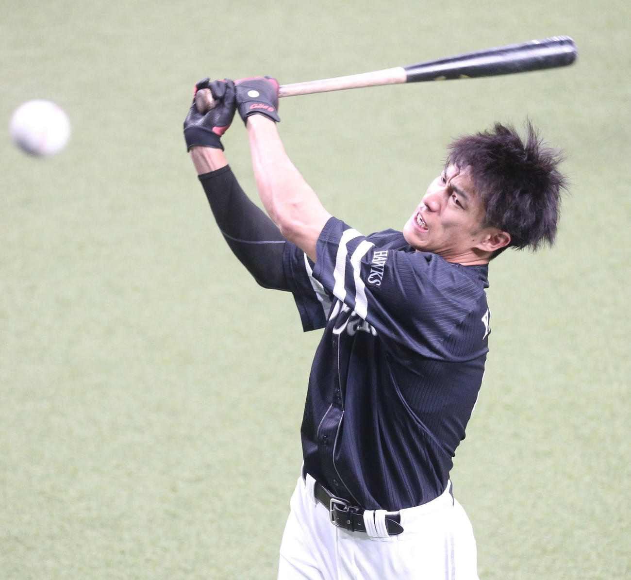 柳田悠岐（2020年11月20日撮影）