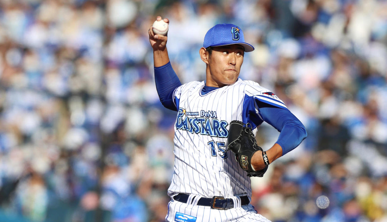 DeNA井納翔一（2020年10月31日撮影）