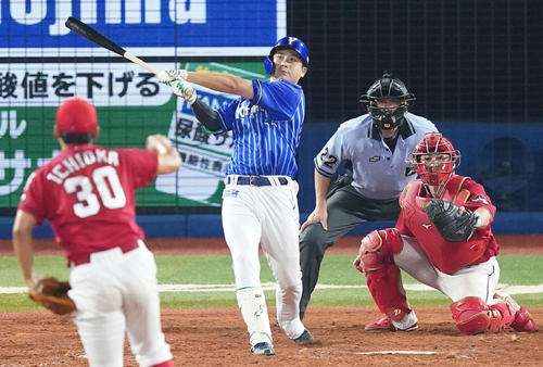 DeNA佐野恵太（2020年7月24日撮影）