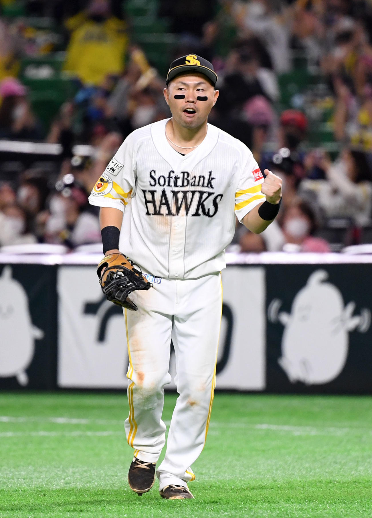 ソフトバンク中村晃（2020年11月15日撮影）