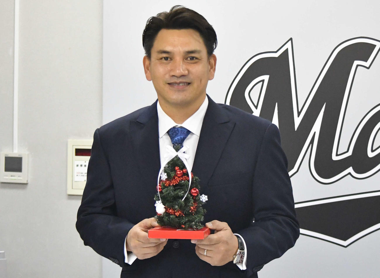 今季を総括したロッテ井口監督（代表撮影）