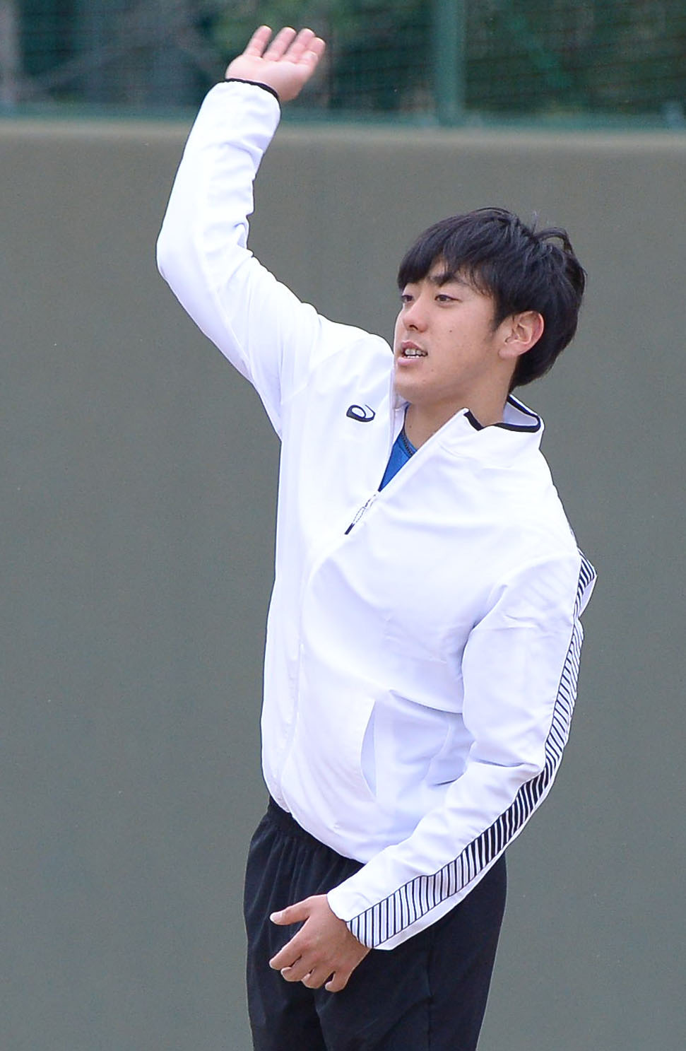 鳴尾浜で練習した阪神小川（代表撮影）