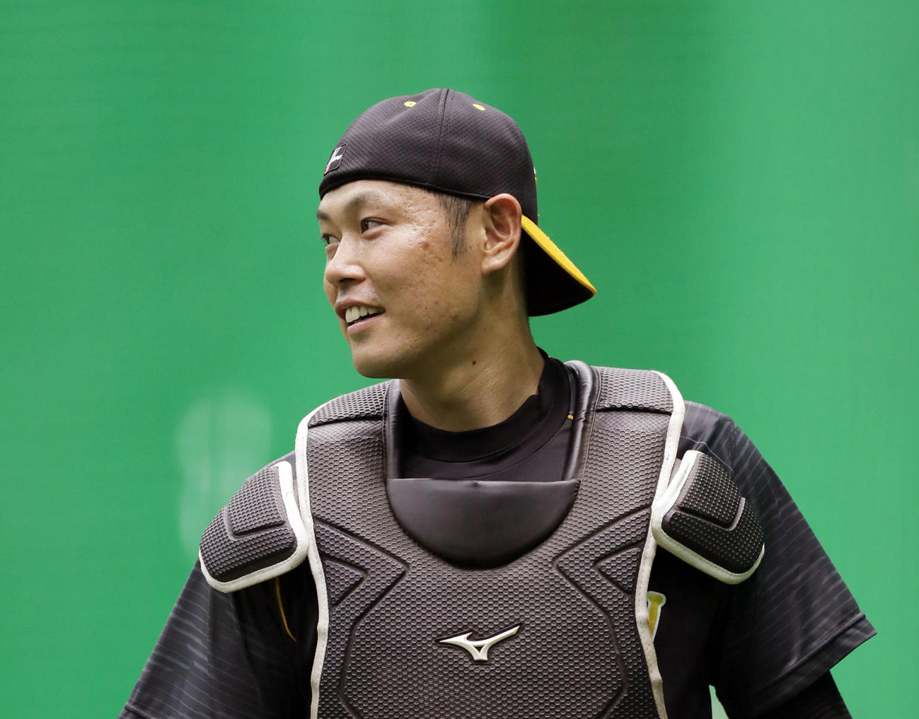 阪神原口文仁（2020年11月20日撮影）