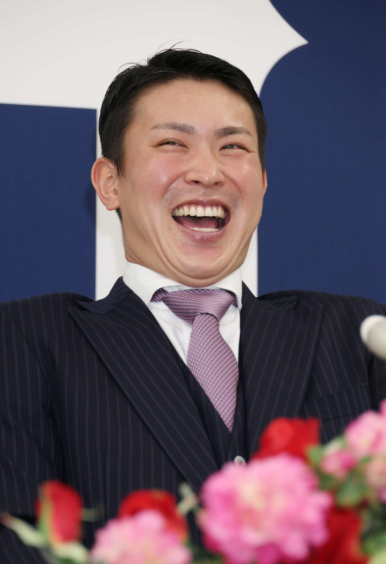 契約更改した堂林。今季の数字を基準にさらなる高みをめざす（撮影・加藤孝規）