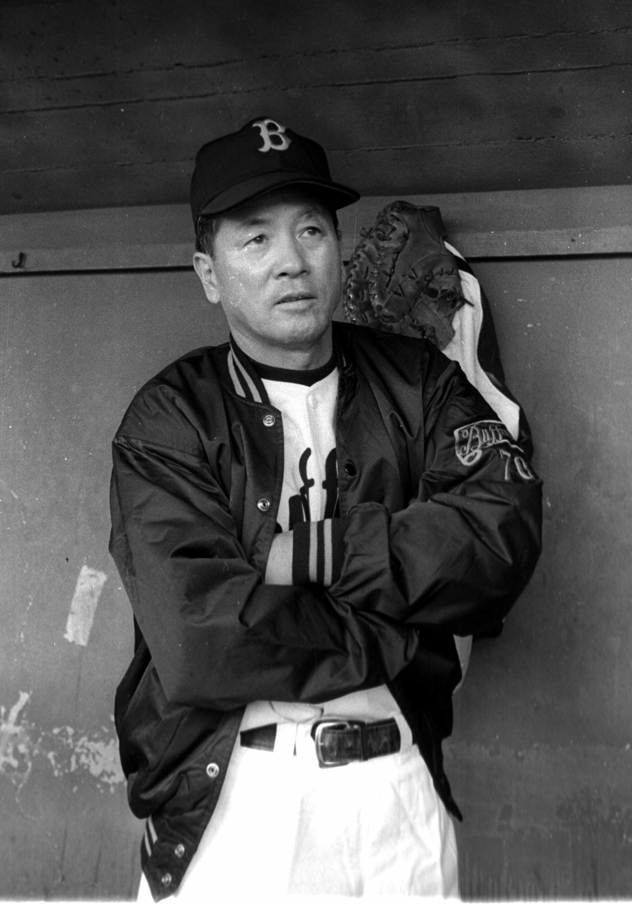 1969年東西対抗プロ野球　近鉄・三原脩監督（1969年11月）