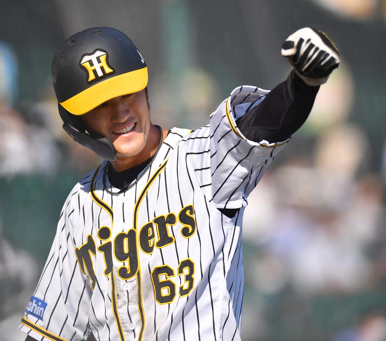 阪神板山祐太郎（2020年10月17日撮影）