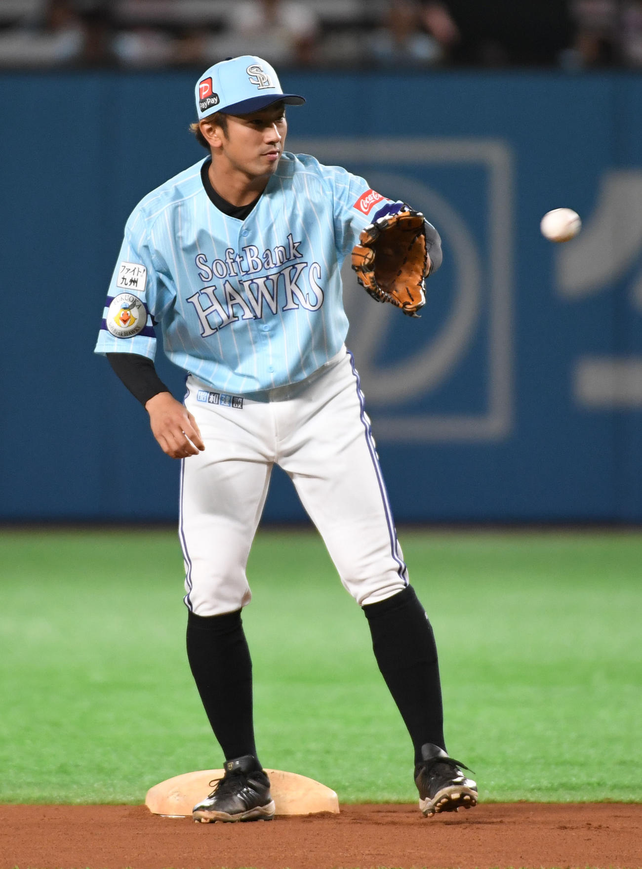 ソフトバンク西田哲朗（2019年7月24日撮影）