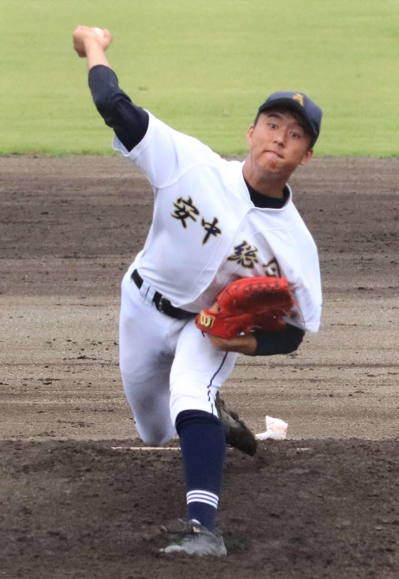安中総合学園・清水惇（2020年7月27日撮影）