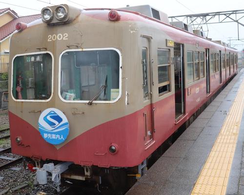 銚子駅より2両編成の銚子電鉄
