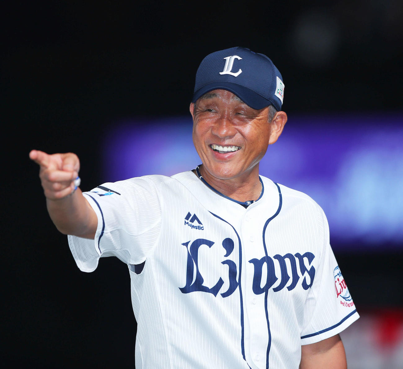 西武辻監督（2020年8月16日撮影）