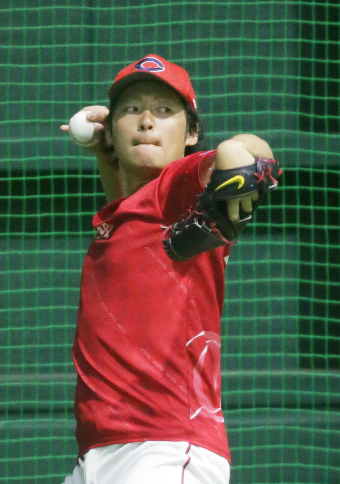 広島一岡竜司（2020年5月16日撮影）