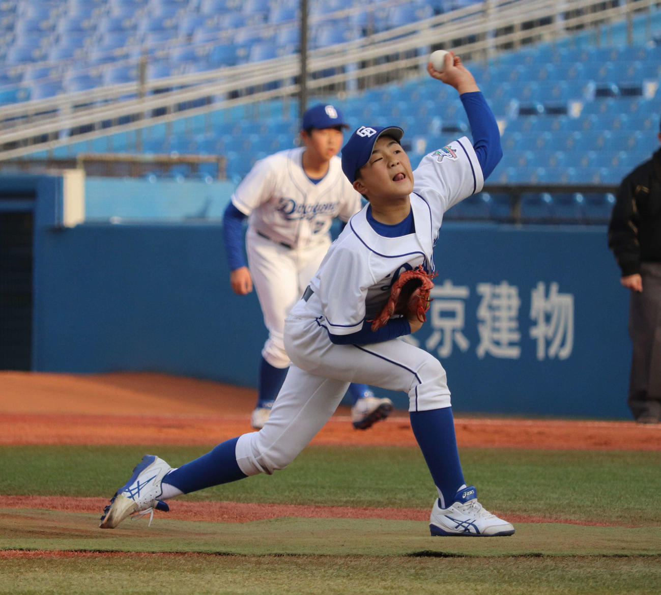 3回1／3を無失点被安打1と好救援した中日長岡投手（撮影・小早川宗一郎）