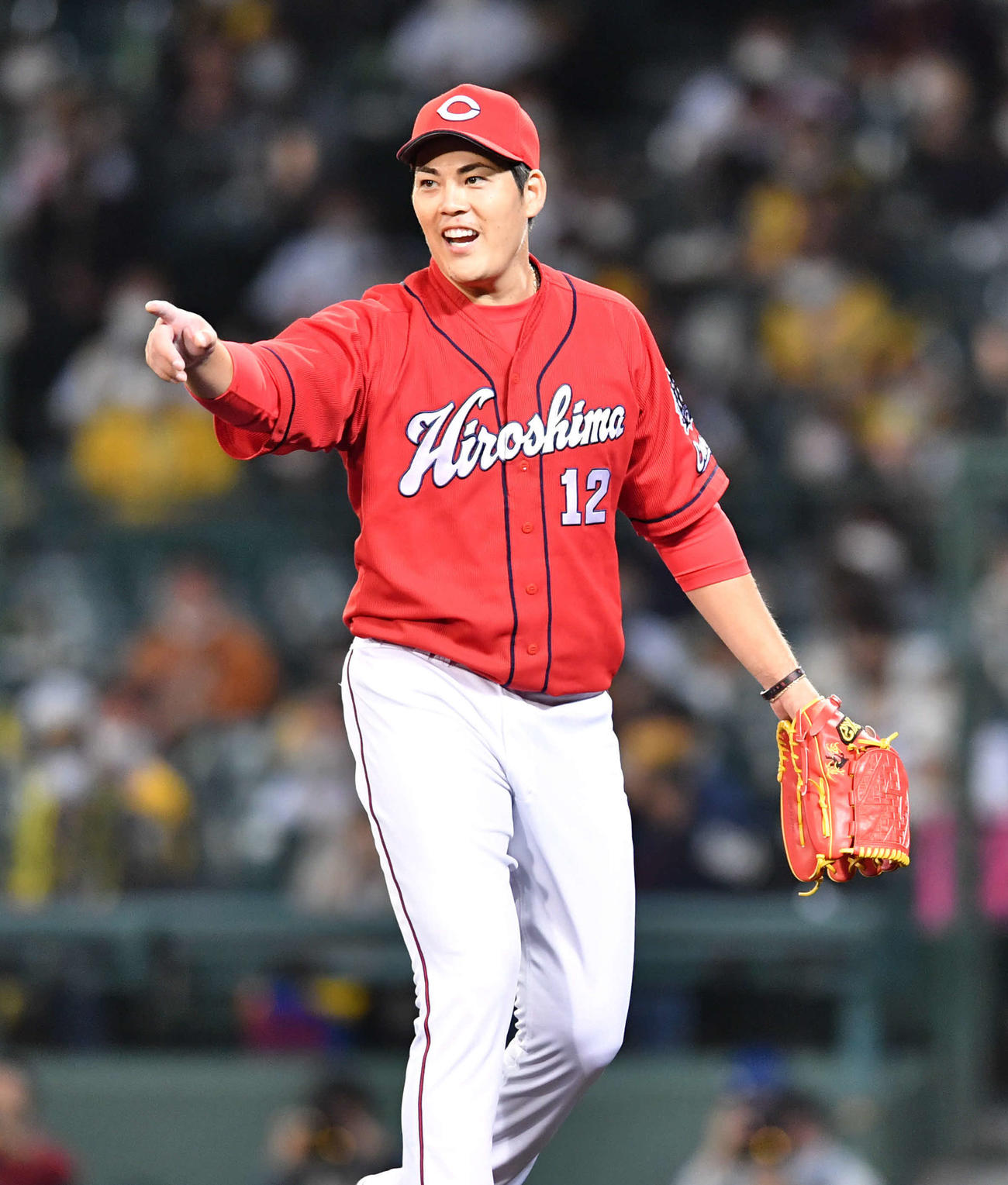広島九里亜蓮（2020年10月20日撮影）