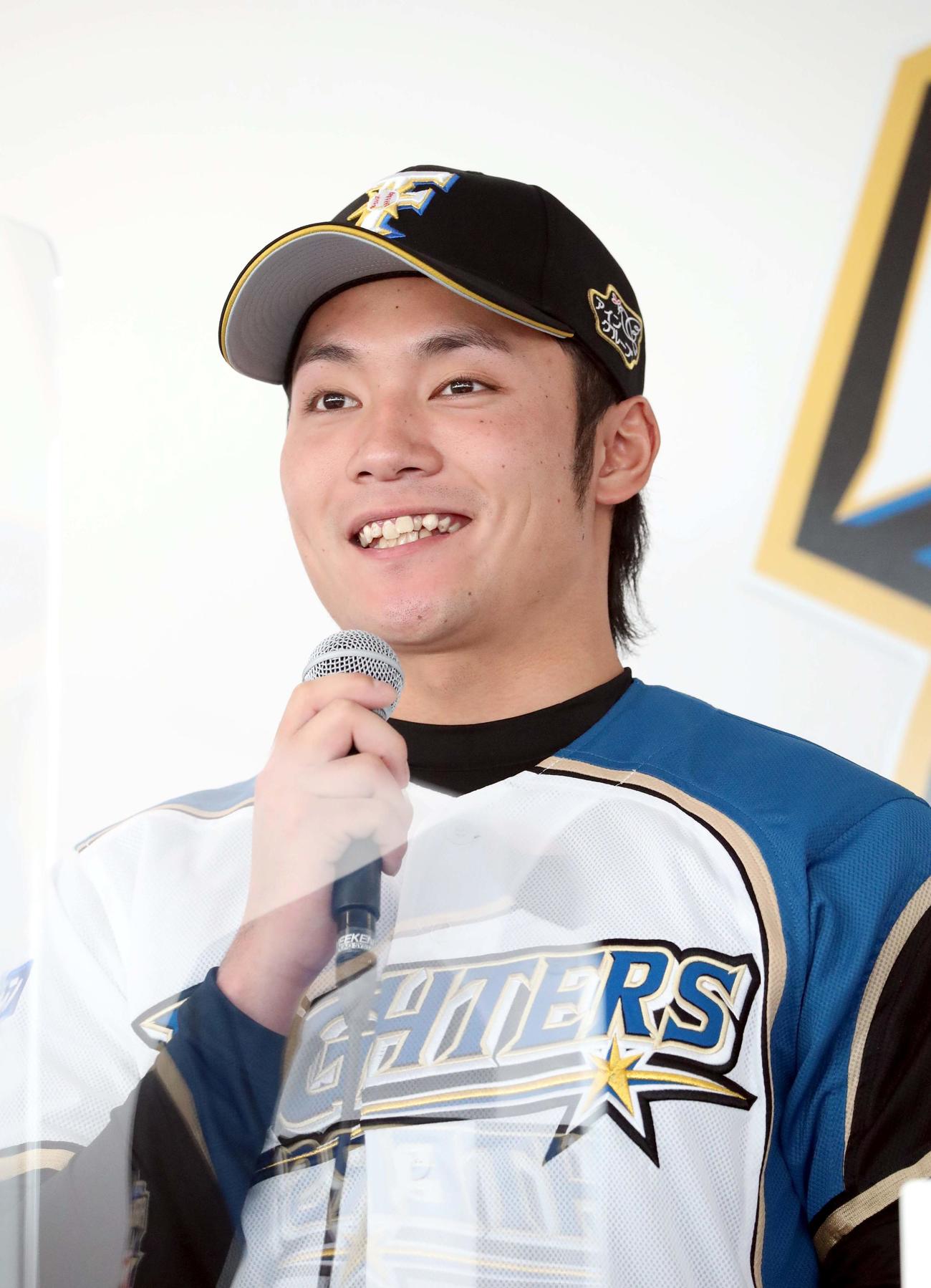 日本ハム1位の伊藤大海（2020年12月13日撮影）