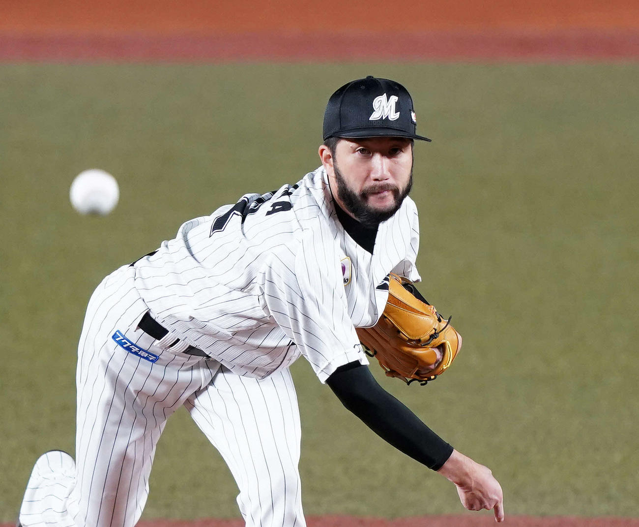 ロッテ石川歩（2020年10月6日撮影）