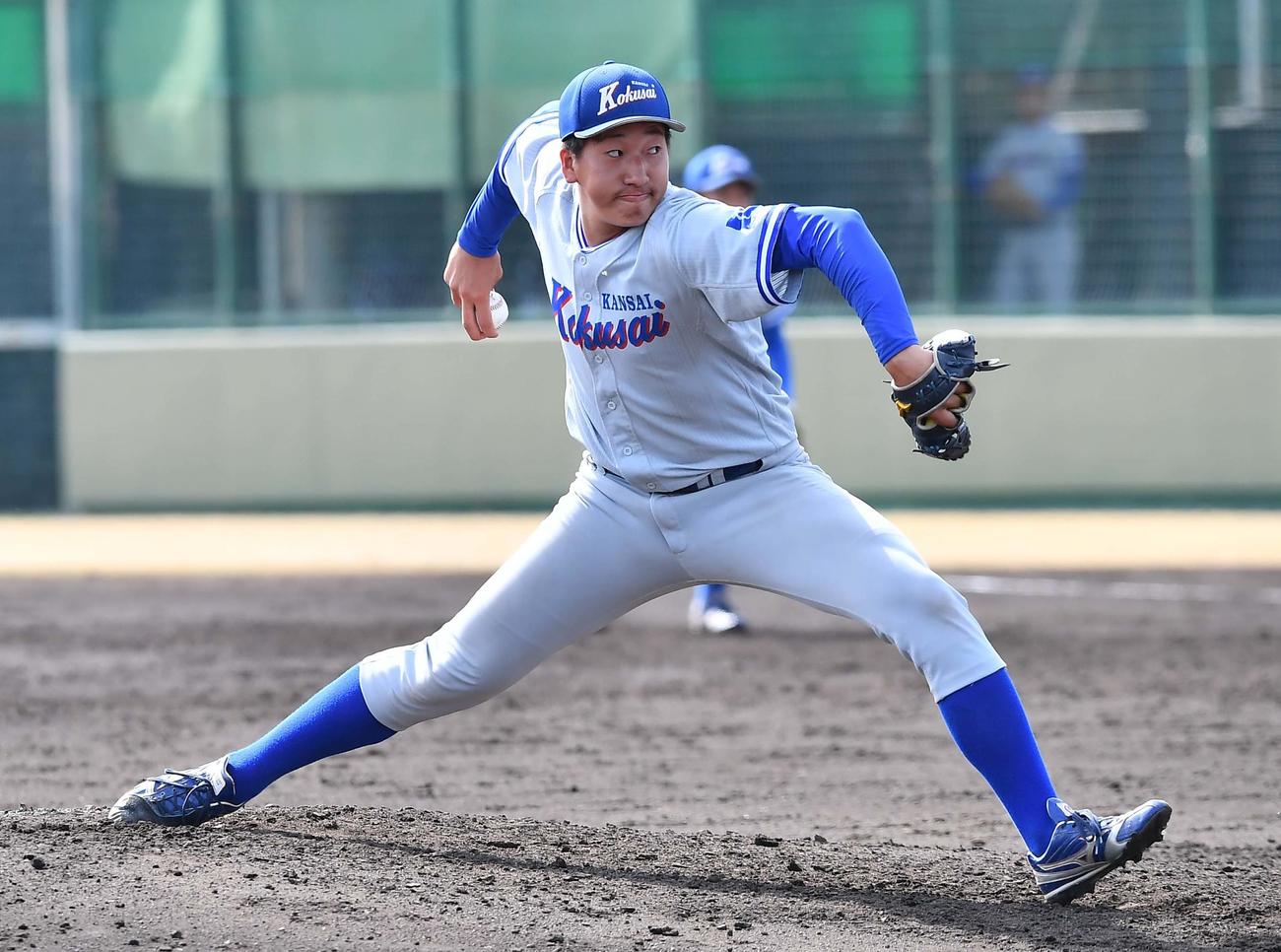 関西国際大・翁田大勢（2020年3月13日撮影）