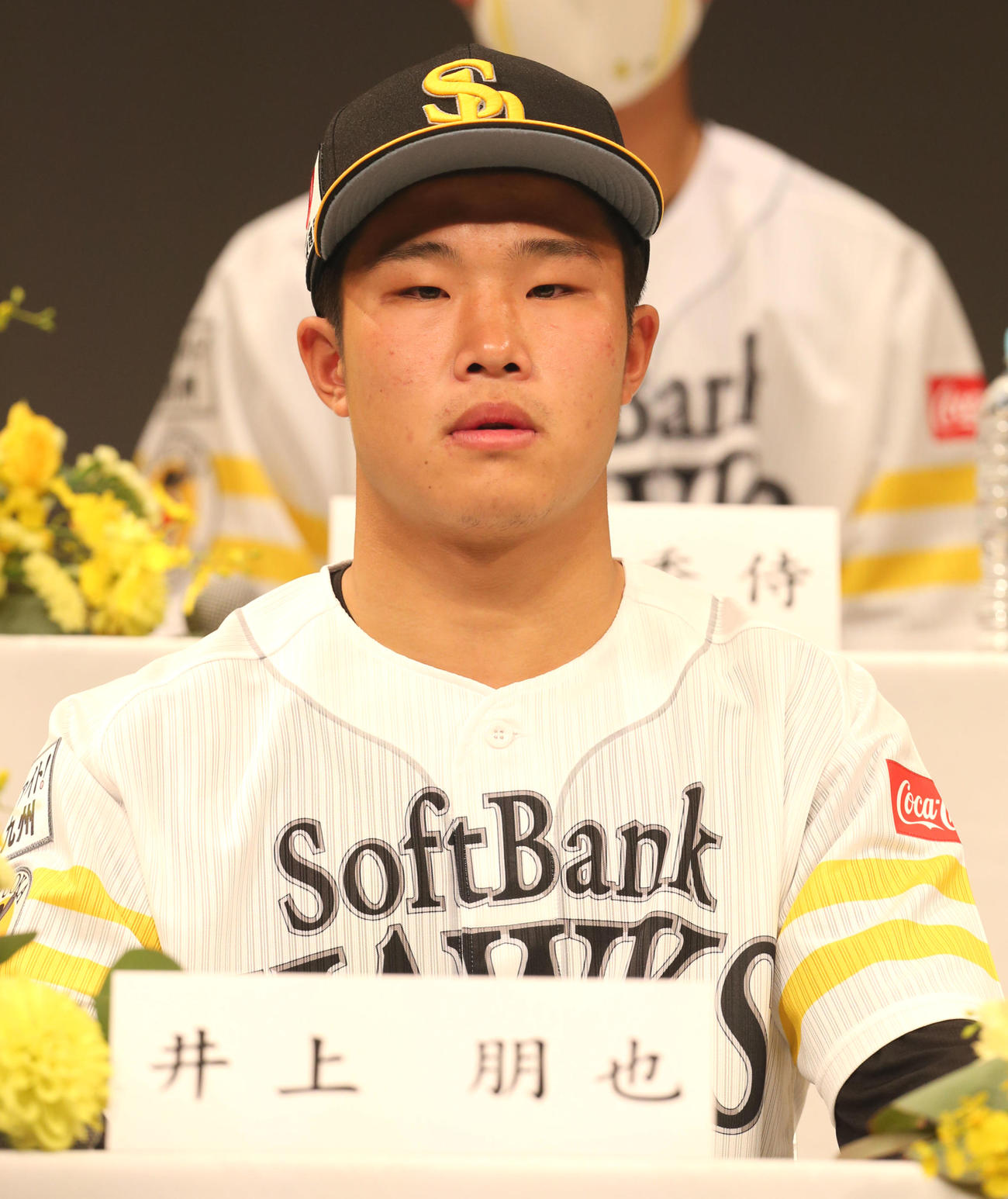 ソフトバンクドラフト1位井上朋也（2020年12月10日撮影）