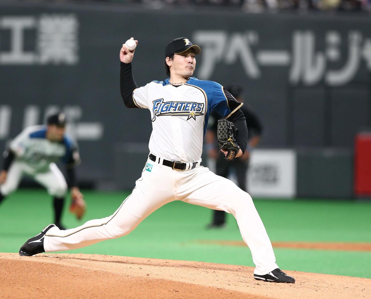 日本ハムからレンジャーズへの移籍が決まった有原航平（2020年11月1日撮影）