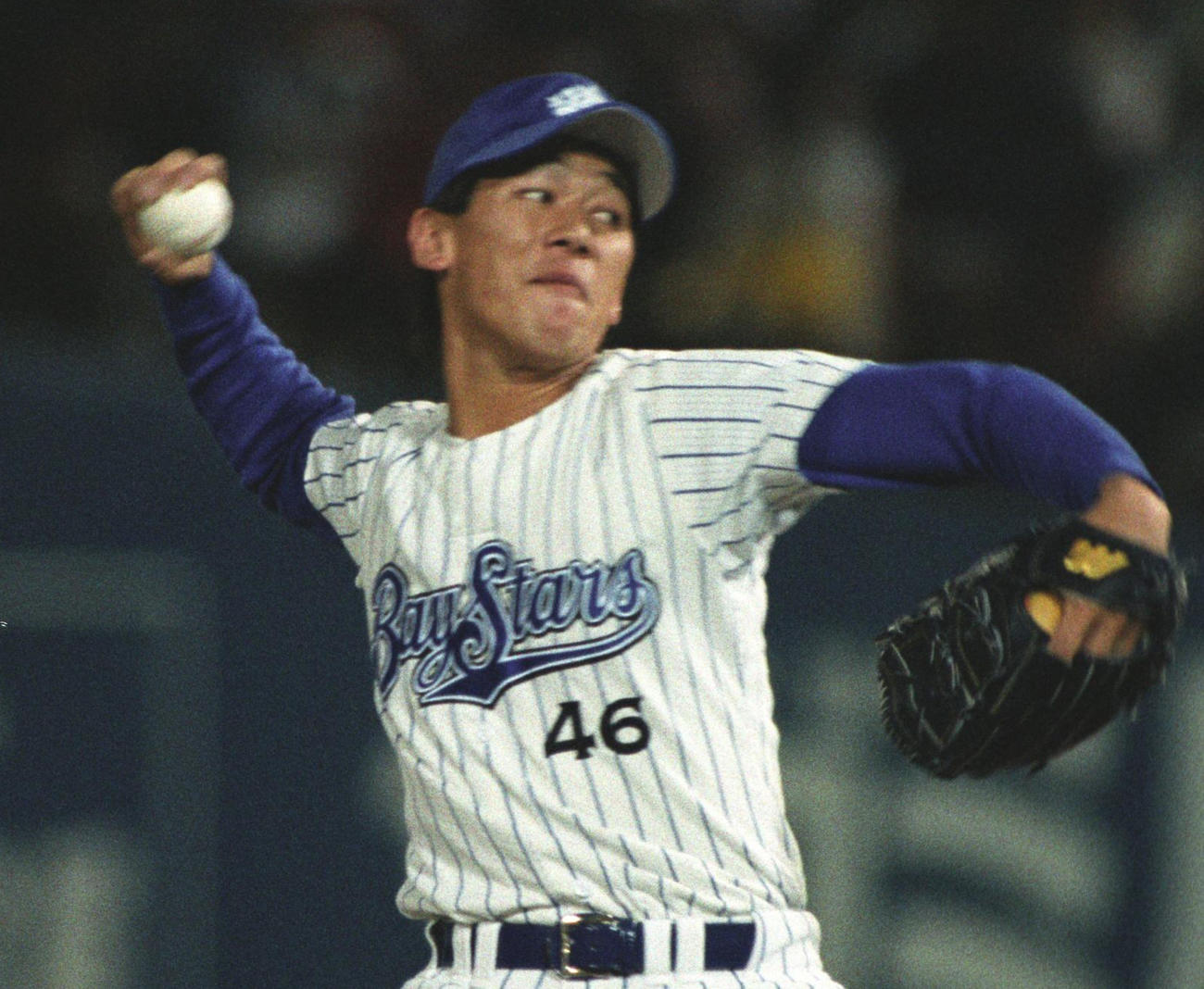三浦大輔監督の現役時代（95年9月撮影）