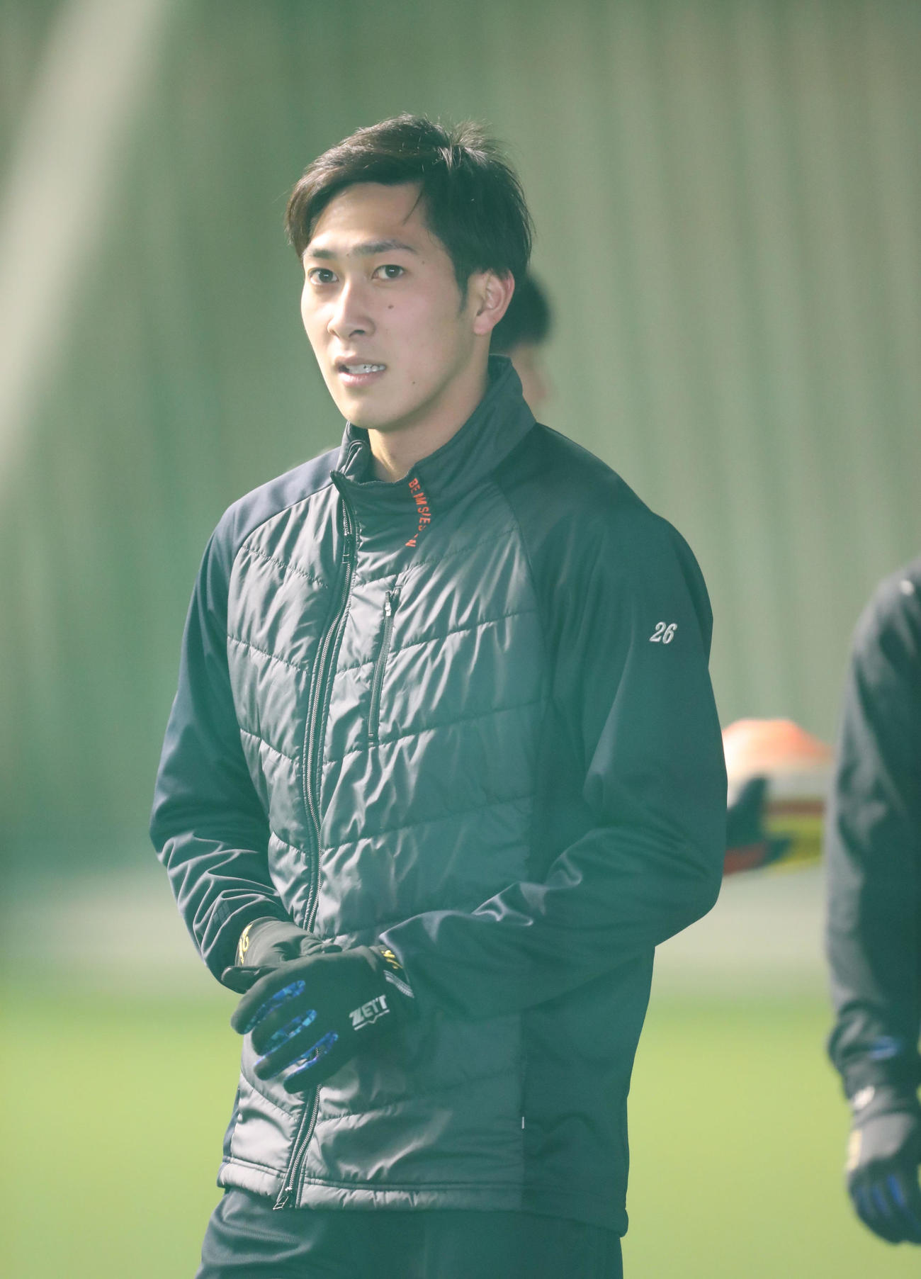 育成選手として再出発したソフトバンク吉住（撮影・梅根麻紀）