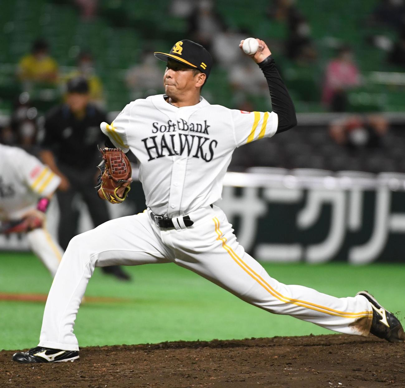 ソフトバンク渡辺雄大（2020年9月4日撮影）