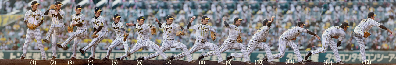 20年10月18日ヤクルト戦での投球フォーム