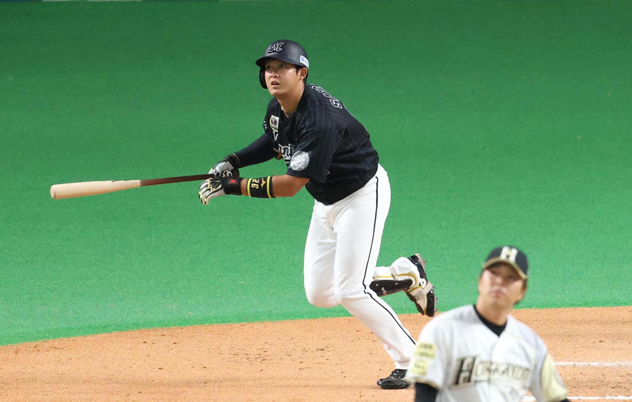 ロッテ佐藤都志也（2020年9月20日撮影）