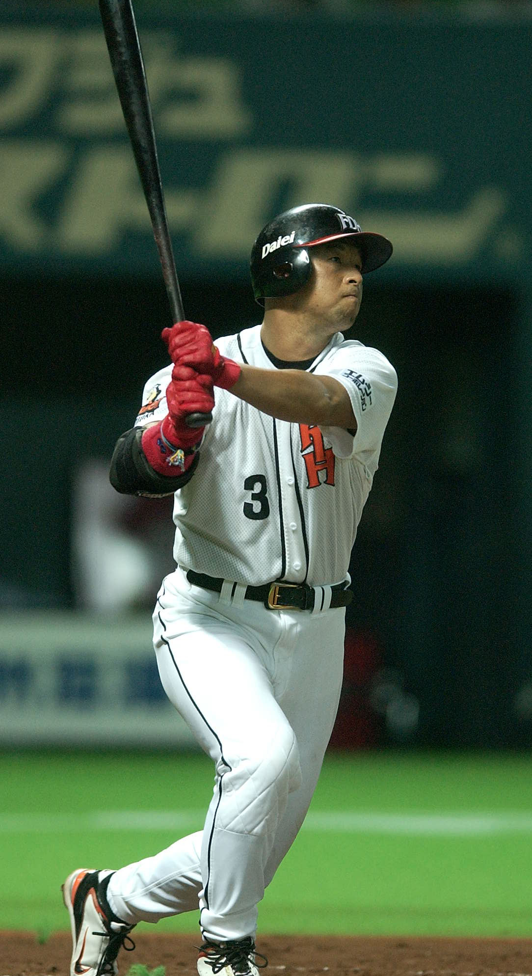 ダイエー時代の松中信彦氏（2004年7月21日撮影）