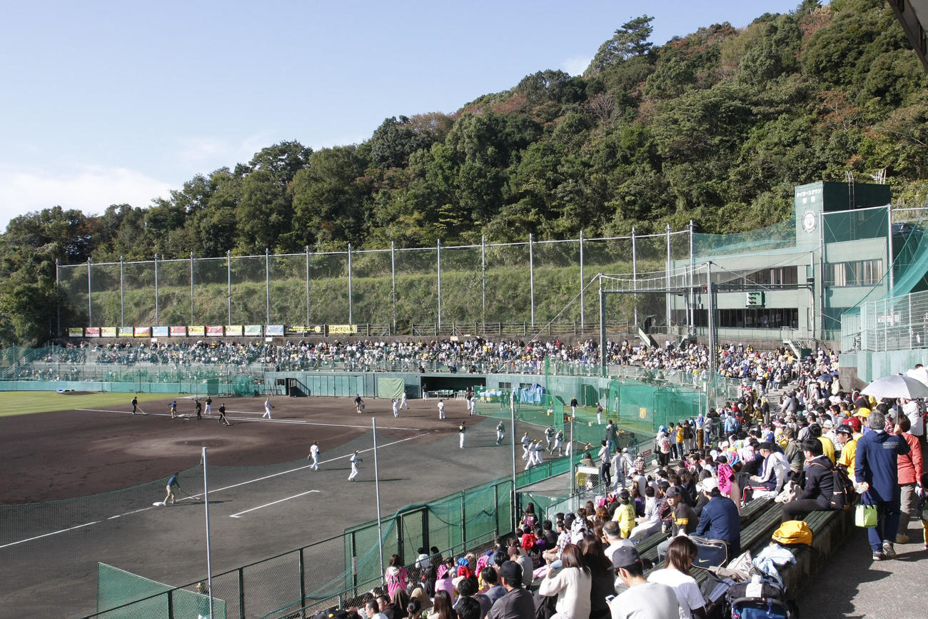 阪神2軍キャンプが行われる安芸市営球場