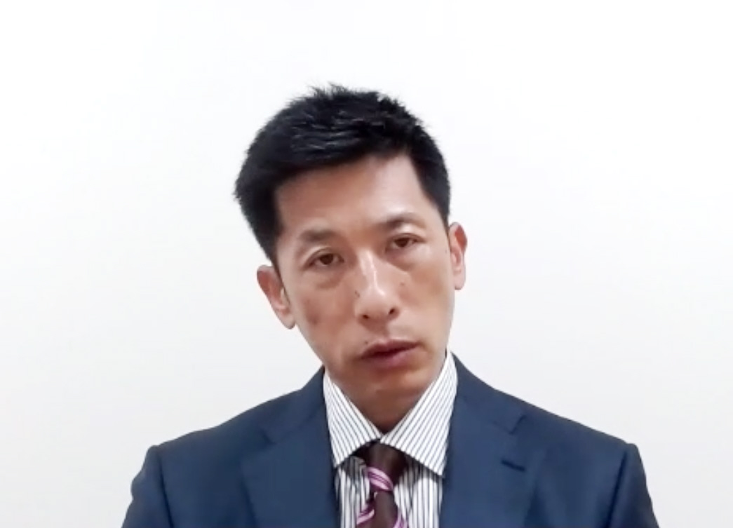 12球団監督会議を終え、リモートで取材に応じる矢野監督（ZOOMよりスクリーンショット）