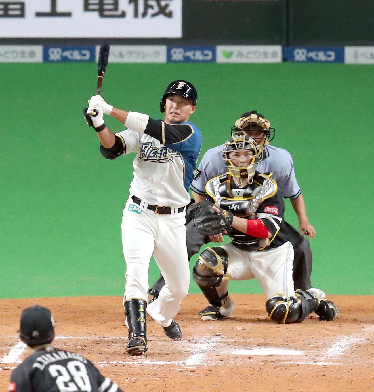 日本ハム王柏融（2020年7月1日撮影）