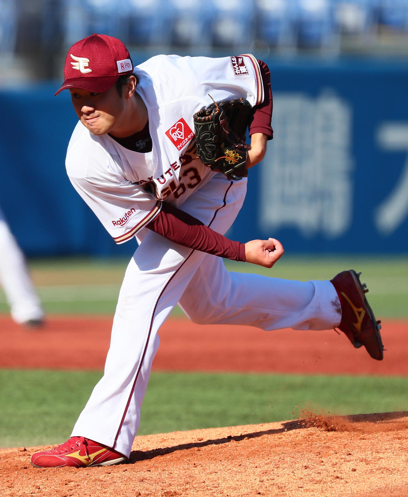 20年12月7日、合同トライアウトに登板した由規（撮影・足立雅史）