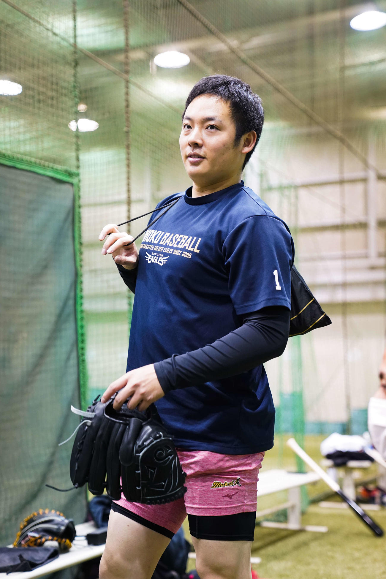 自主トレを公開した楽天松井（球団提供）