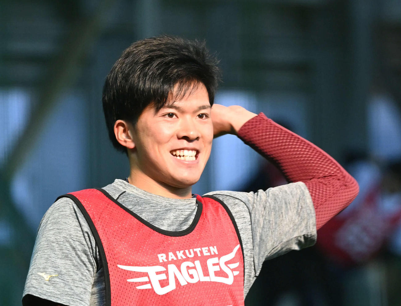 楽天早川隆久（2021年1月18日撮影）