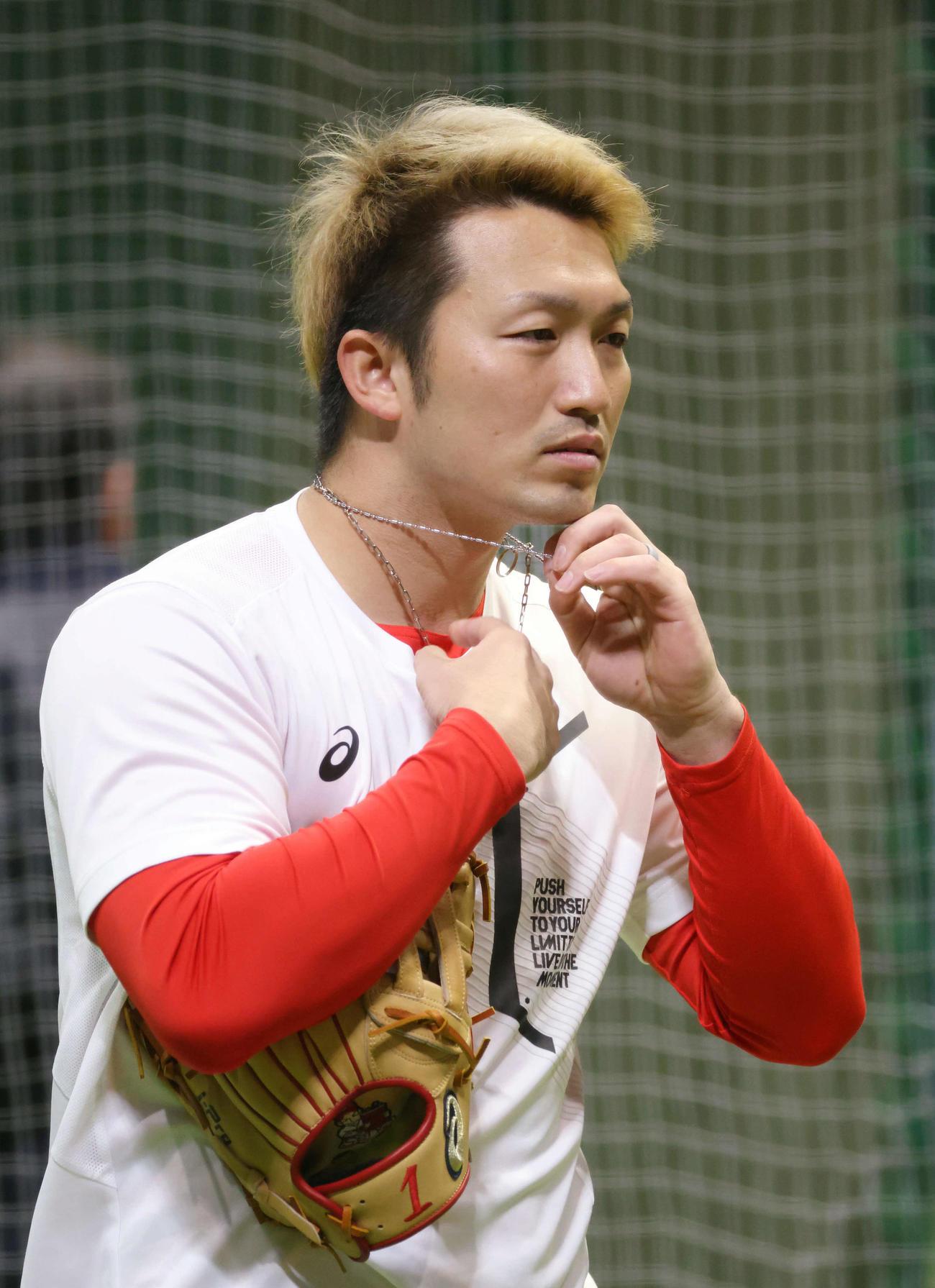 合同自主トレに合流した鈴木誠（撮影・加藤孝規）