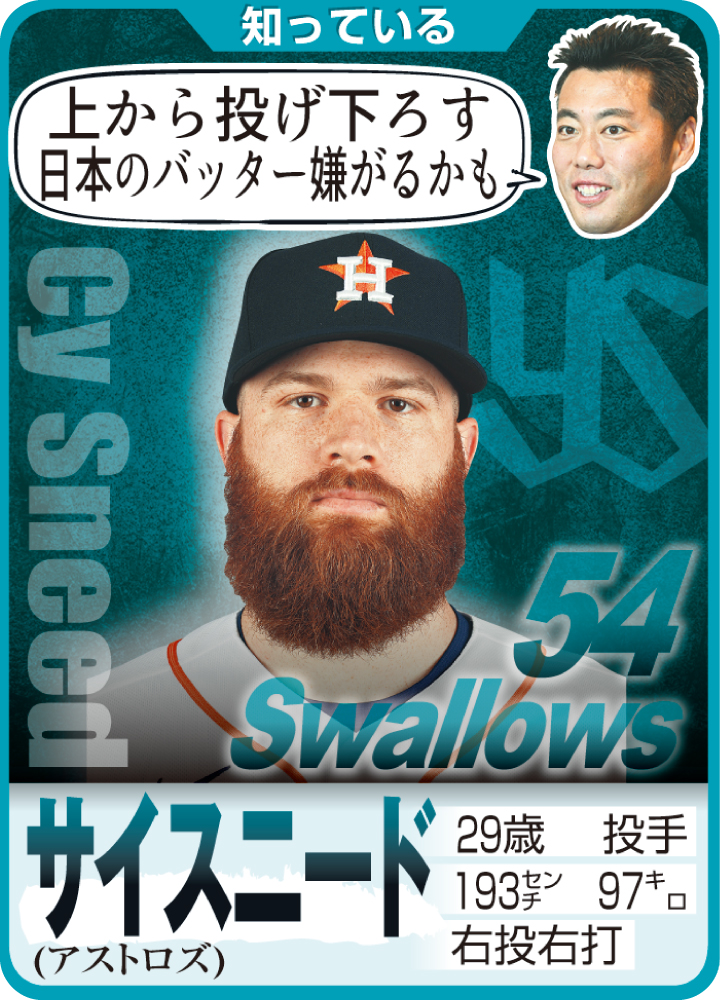 ヤクルト・サイスニード（写真はAP）