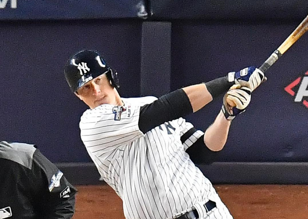 ヤンキースのラメーヒュー（撮影・菅敏＝2019年10月4日）