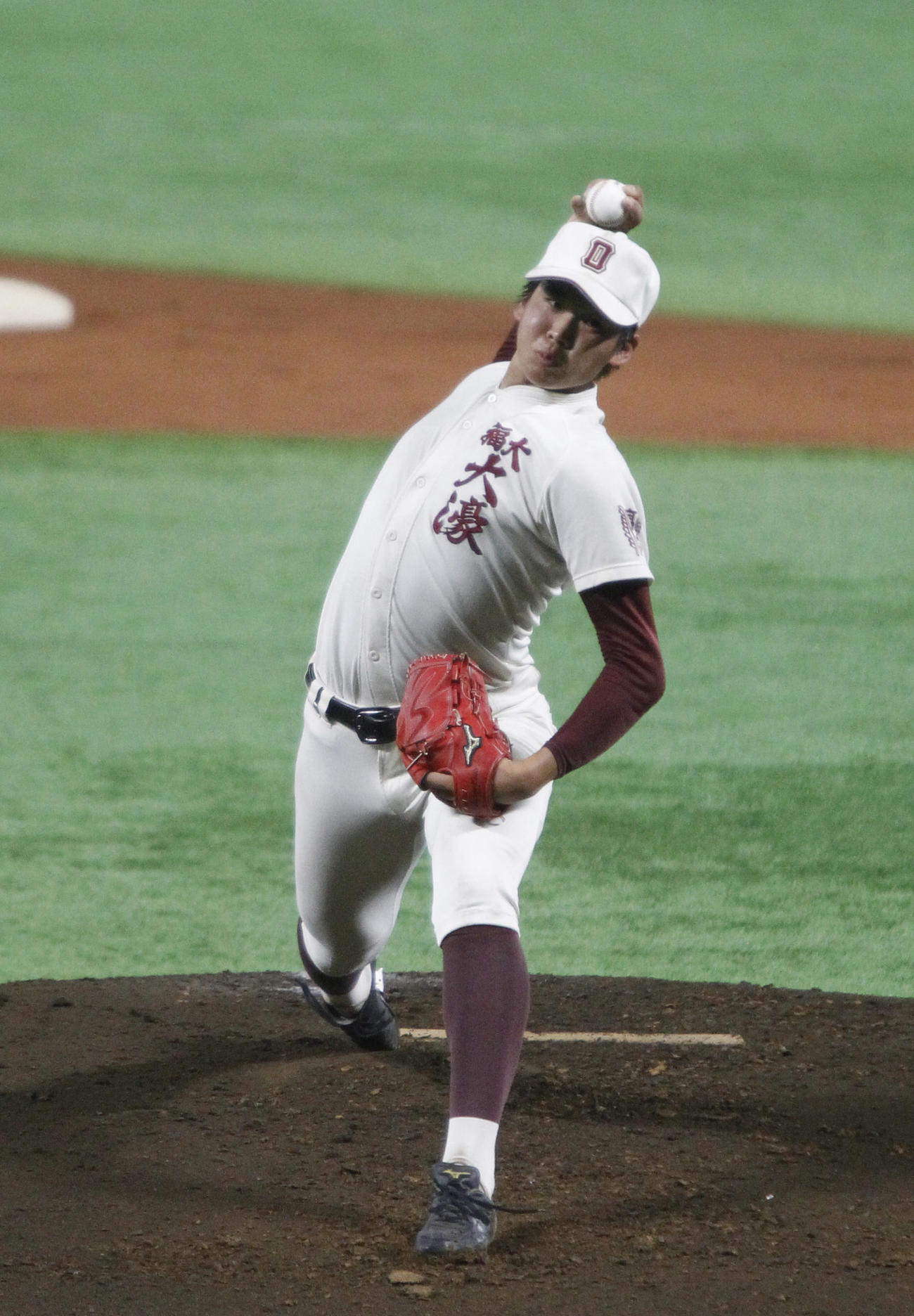 福岡大大濠時代の山下舜平大（2020年8月3日）