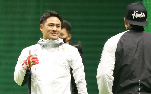 合同自主トレに合流した田中広（2021年1月29日）