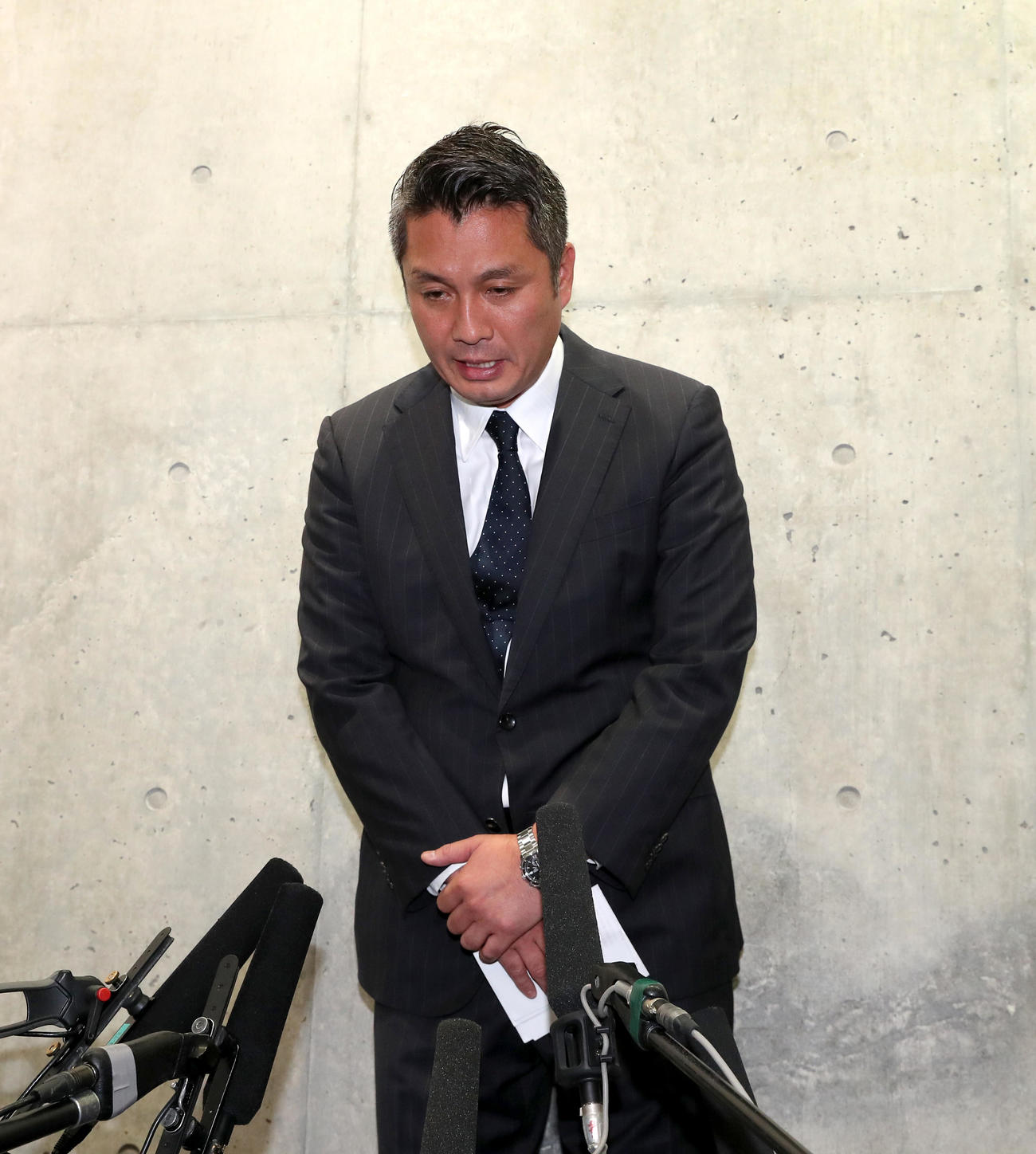 楽天安部井チーム統括本部長（2018年8月9日撮影）