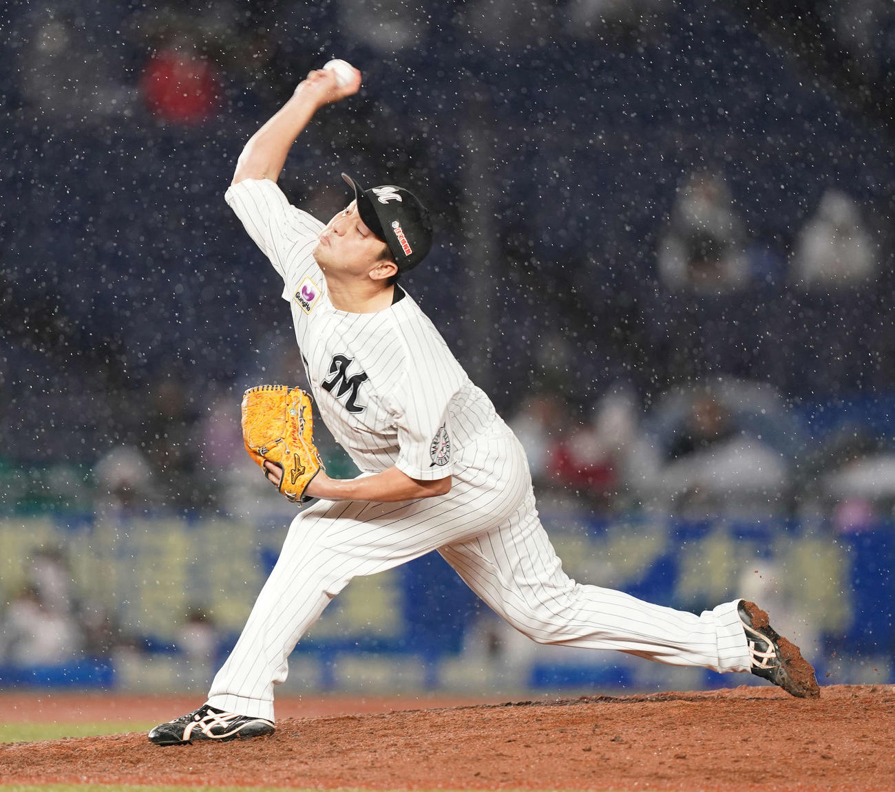 ロッテ沢村拓一（2020年10月7日撮影）