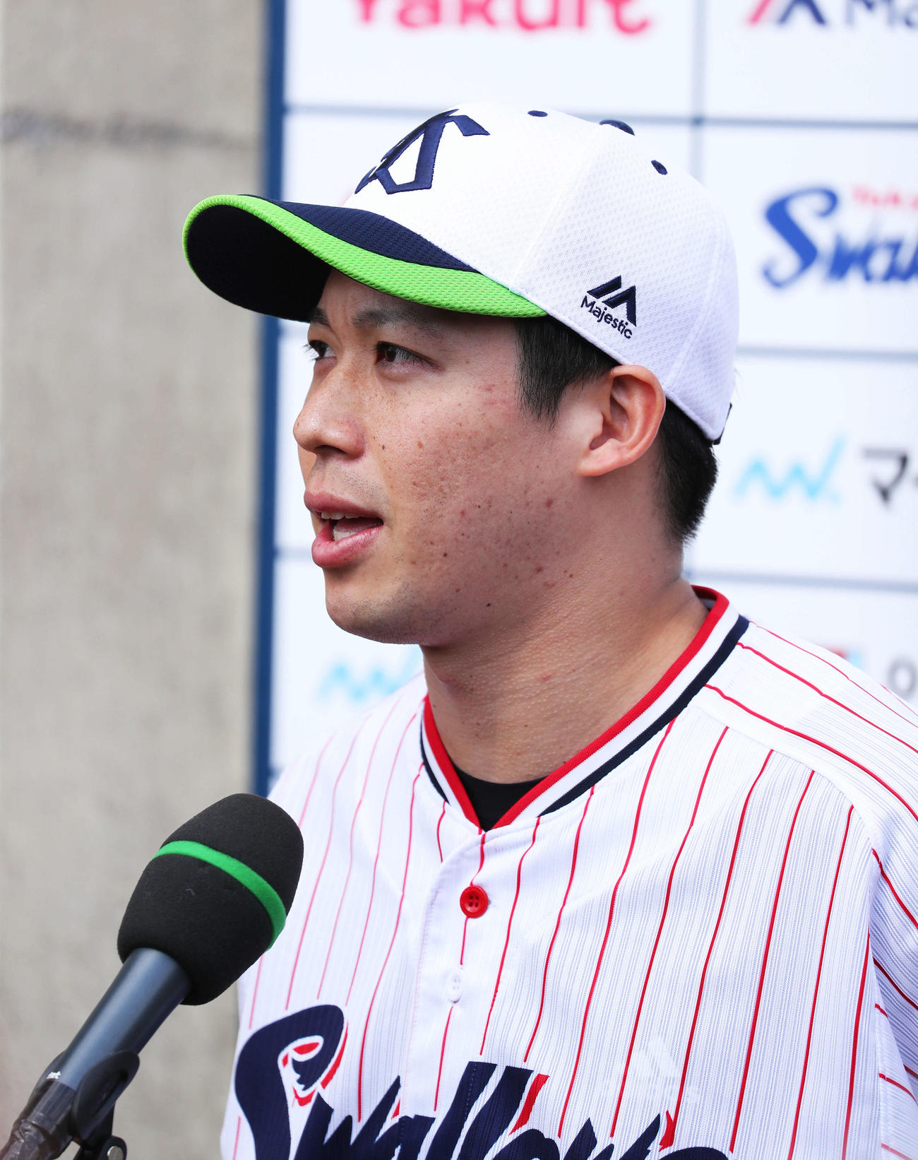 ヤクルト山田（2021年2月1日撮影）