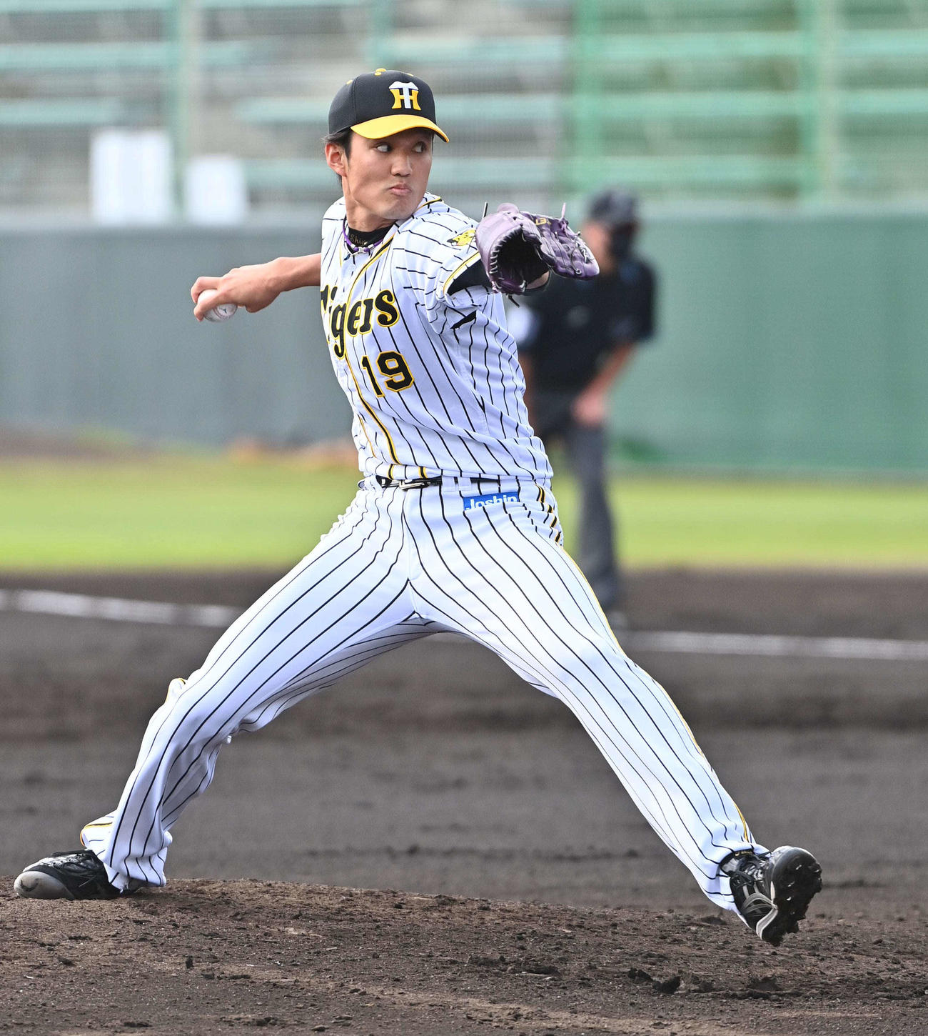 紅白戦　白組2番手で登板する藤浪晋太郎（撮影・上田博志）