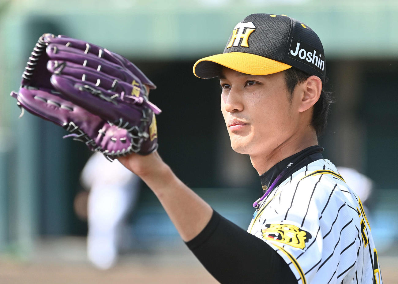 紅白戦で2回無失点に抑えた藤浪（撮影・上田博志）