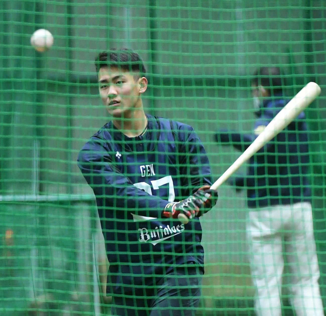 オリックス元謙太（2021年1月10日撮影）
