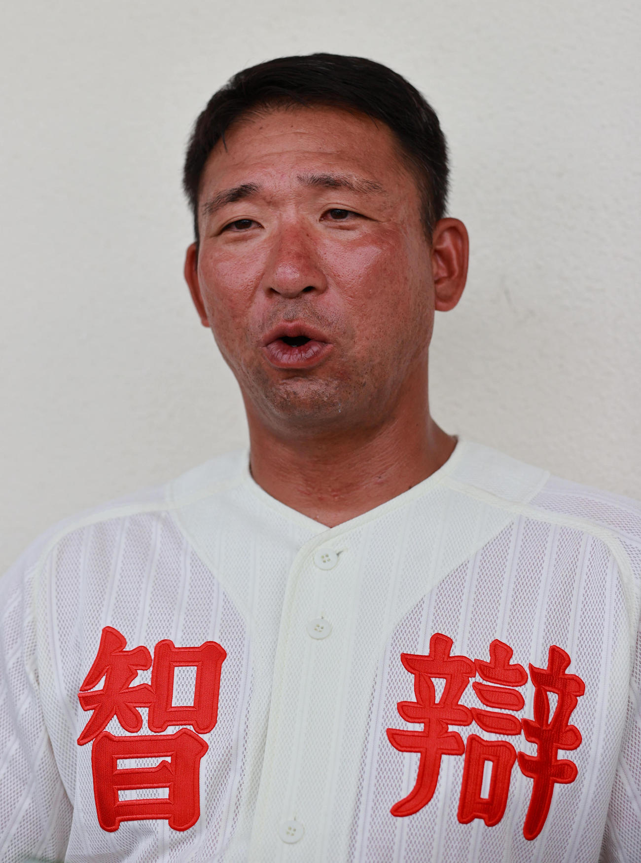 智弁和歌山・中谷仁監督（2020年8月3日撮影）