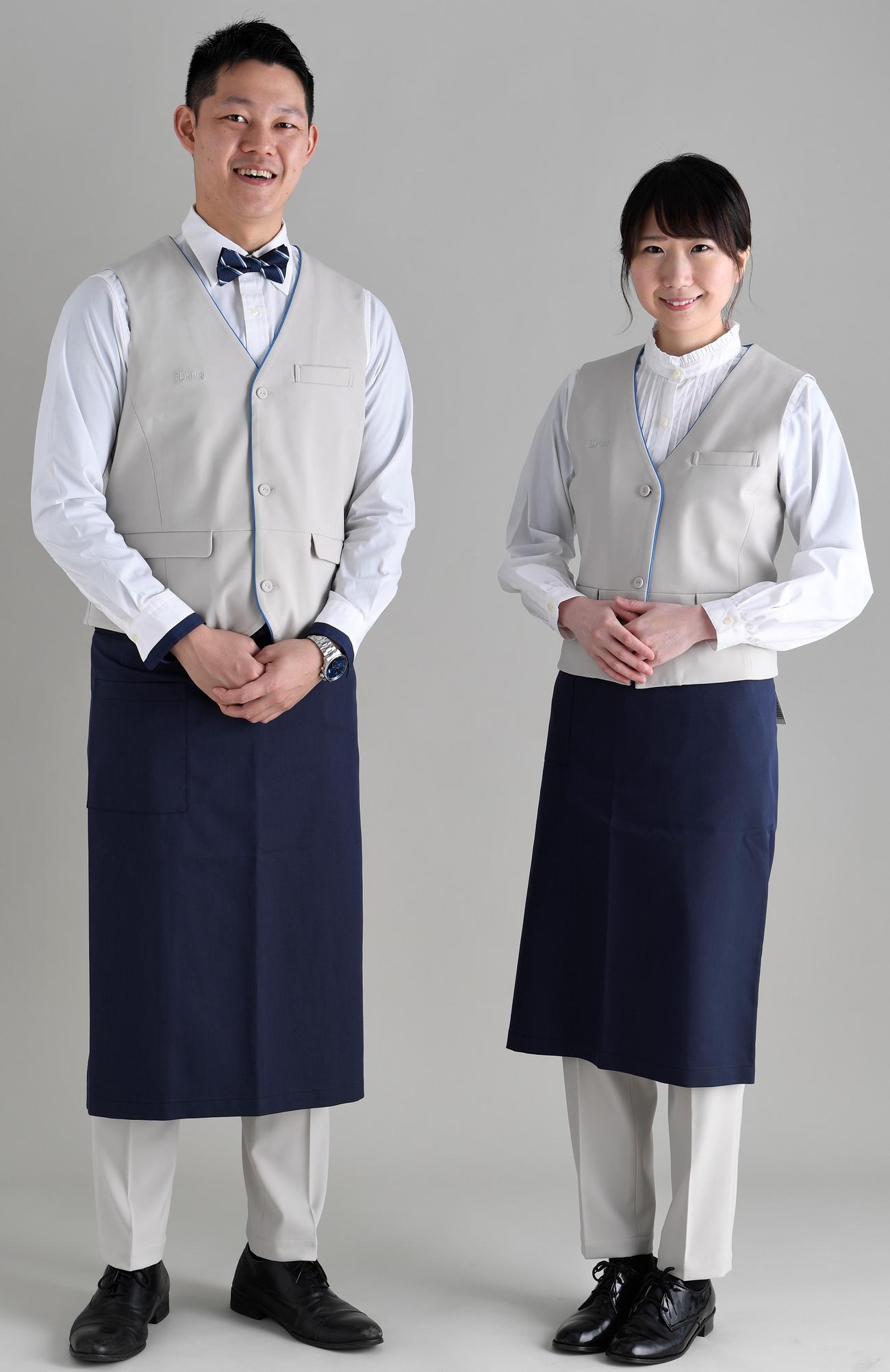 新しくなったスタッフユニホーム（外部提供）